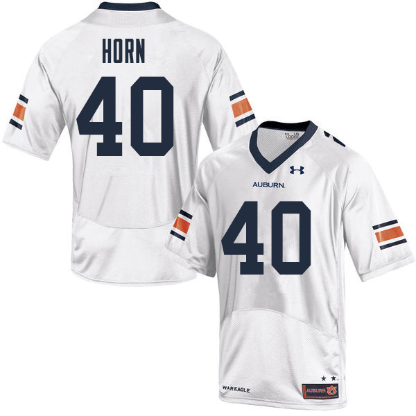 Men Auburn Tigers #40 Beau Horn College Football Jerseys Sale-White